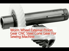 Worm Wheel Eksternal Pinion Gear CNC Steel Cone Gear Untuk Mesin Jahit