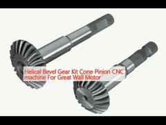 Helical Bevel Gear Kit Cone Pinion Mesin CNC Untuk Great Wall Motor