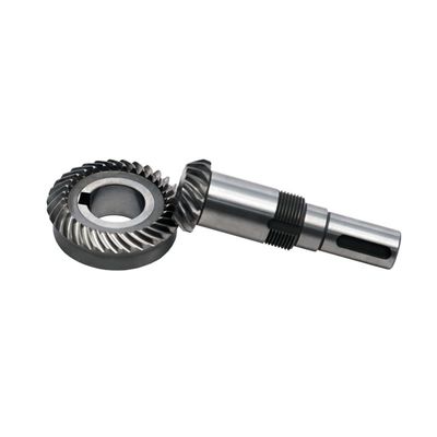 Industri 13 Gigi 24 Gigi Grinding Gear Disesuaikan Sekrup Pinion Helical Bevel Gigi dengan Profil Gigi Gleason