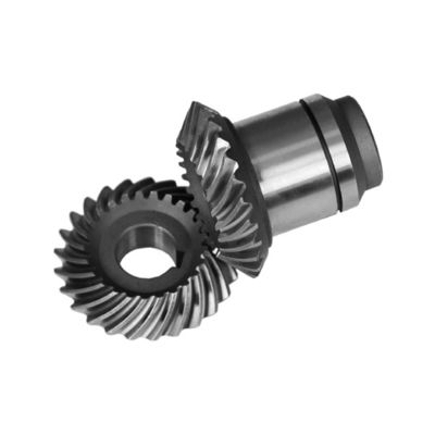 Miniaturisasi Reducer Angle Spiral Bevel Gear Pemotongan Mesin Kecepatan Tinggi Drive