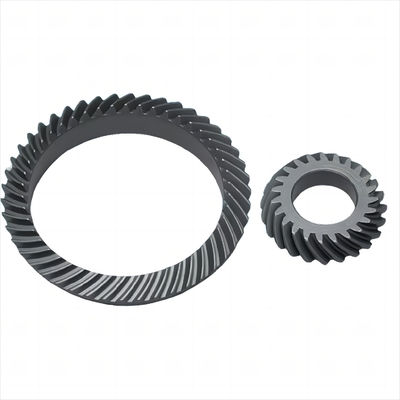28 Gigi 90 derajat Spiral Bevel Gear Load Heavy Pinion Crown Gear Untuk Penerbangan