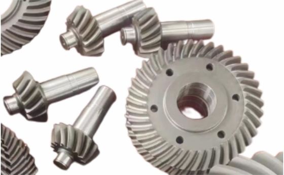 Gear Transmisi Hypoid Low Wear Spiral Ring Steel Gear Modul Kecil