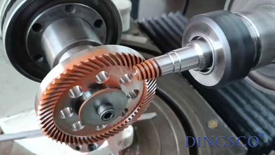Gear Transmisi Hypoid Low Wear Spiral Ring Steel Gear Modul Kecil
