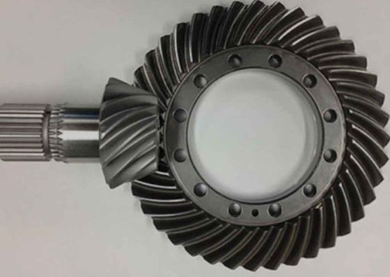 Gear Hypoid yang Dipalsukan Alloy Steel Pinion Helical Tooth Mini Bevel Gear
