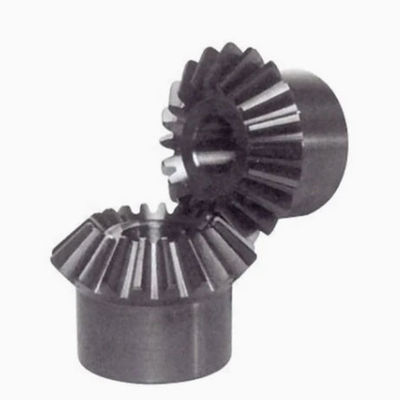 45 derajat konus Gear untuk bagian mixer Hard Steel Spur Bevel Pinion