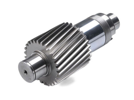 Modul kecil Gear Shaft dengan Normalizing Tempering Thermal Treatment dan Profil Gigi Tipe Gleason