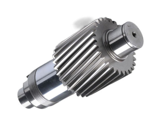 Modul kecil Gear Shaft dengan Normalizing Tempering Thermal Treatment dan Profil Gigi Tipe Gleason