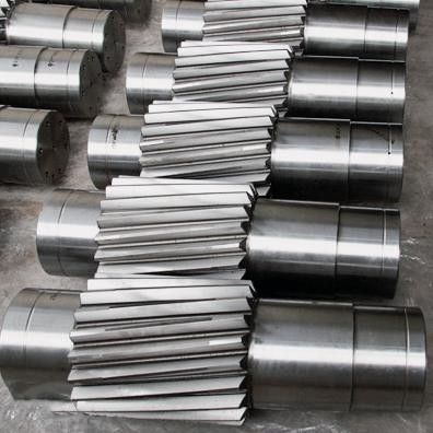 42CrMo Gear shaft customer industrial gear shaft untuk bagian berputar