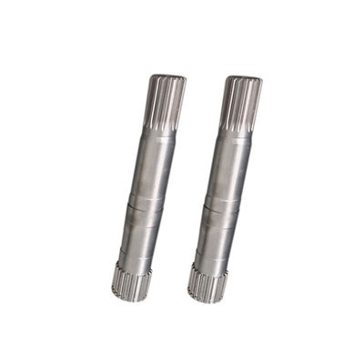 Baja paduan atau baja khusus Involve Spline Shaft Mesin Transmisi Mesin Alat Aksesoris
