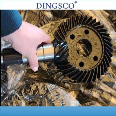 Precision Spiral Bevel Gear Set untuk Transmisi Daya Tugas Berat