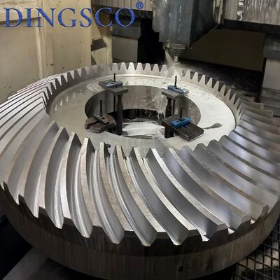 20CrMnTi Kapasitas Beban Berat Spiral Bevel Gear untuk Transmisi Industri Berkecepatan Tinggi