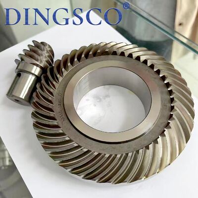 Set Roda Gigi Miring Spiral OEM yang Diperkeras Roda Mahkota dan Pinion untuk Sistem Penggerak Peredam Industri